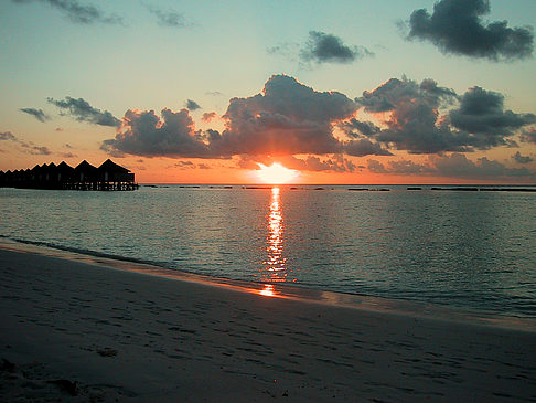 Foto Sonnenuntergang auf den Malediven