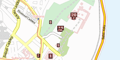 Archäologisches Museum Istanbul Stadtplan