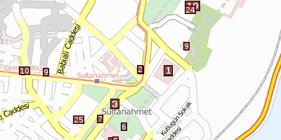 Cisterna Basilica Istanbul Stadtplan