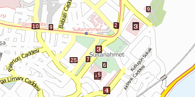 Deutscher Brunnen  Istanbul Stadtplan