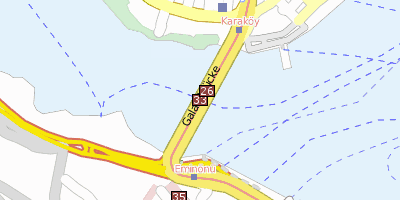 Stadtplan Galatabrücke Istanbul