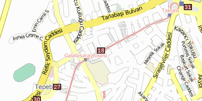 İstiklal Caddesi Stadtplan