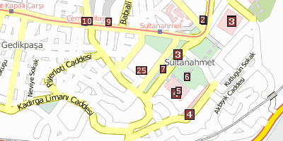 Stadtplan Museum für türkische und islamische Kunst