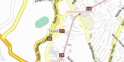 Pera-Museum Stadtplan