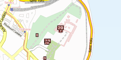 Stadtplan Topkapı-Palast Istanbul